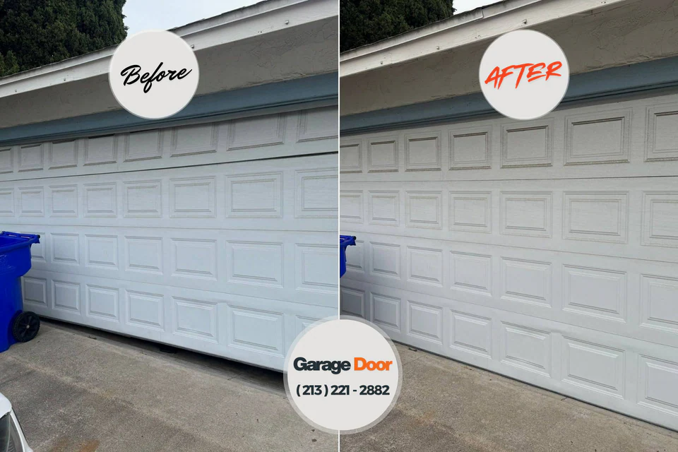 Before and after: garage door company Kingsville, TX